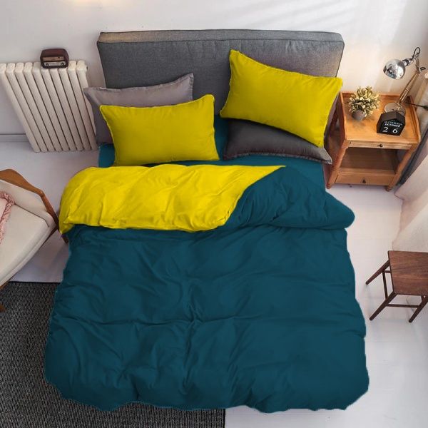 Комплект постільної білизни Корсар євро жовто-зелений Domikus 