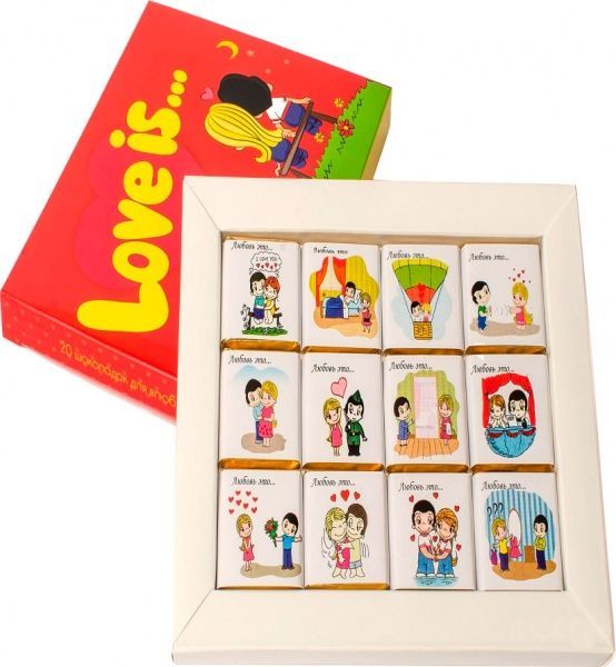 Шоколадний набір Shokopack 12 плиток Love is... 60 г (4820194870786) 