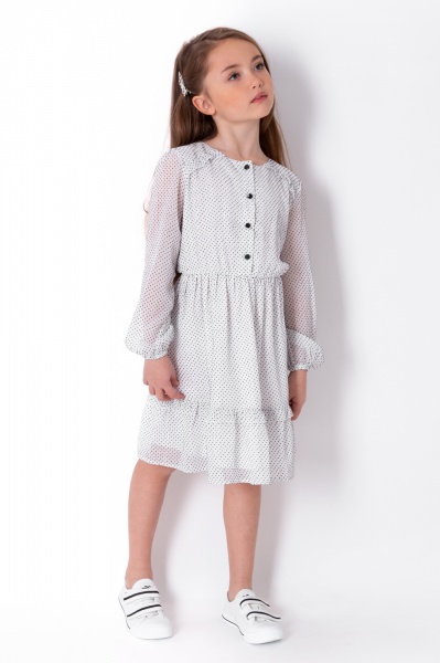 Платье Україна 4232 р.122 белый с черным 