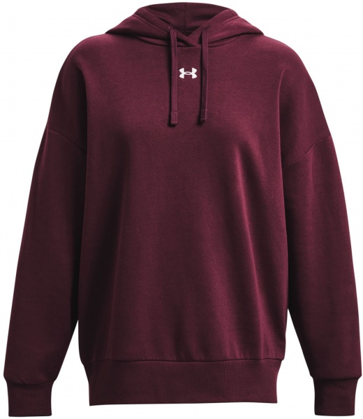Джемпер Under Armour UA RIVAL FLEECE OS HOODIE 1379493-600 р.S-M бордовый