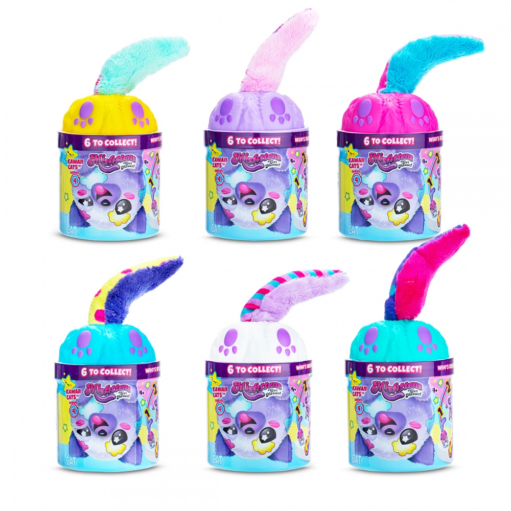 Мягкая игрушка Misfittens Mini W4 – Котик в банке разноцветный 03948(W4)