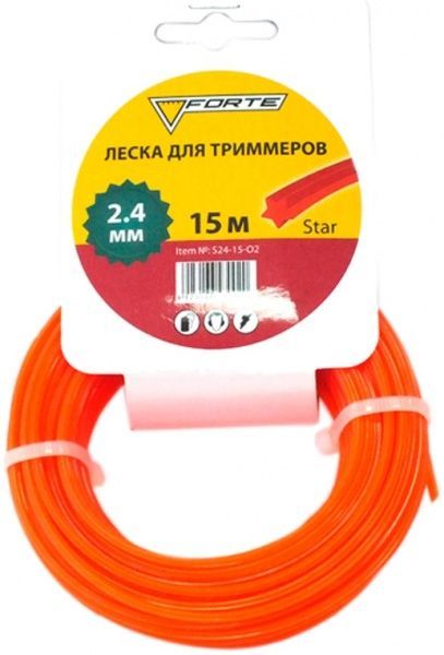 Волосінь Forte для тримера 2,4 мм 15м S24-15-O2