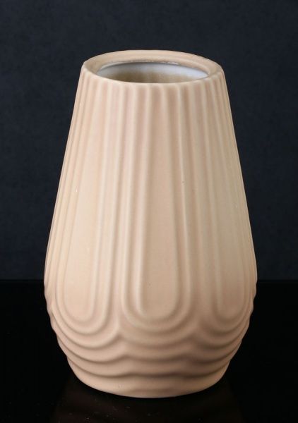 Ваза Риото М h=20 см кремовая Наша Кераміка