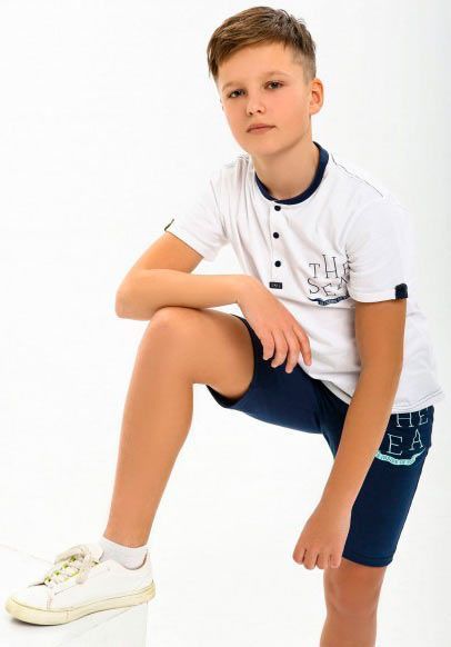 Футболка для хлопчика Smil 110552-1 р.122 білий 