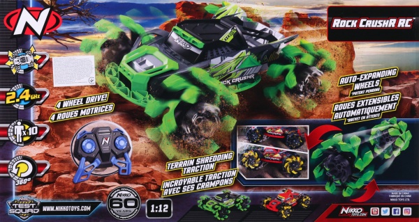 Машинка на р/к Nikko Rock CrushR Techno Green 1:18 10211