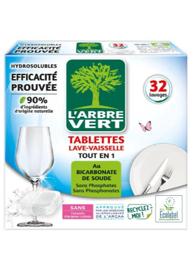 Таблетки для ПММ Larbre Vert All in 1 32 шт.