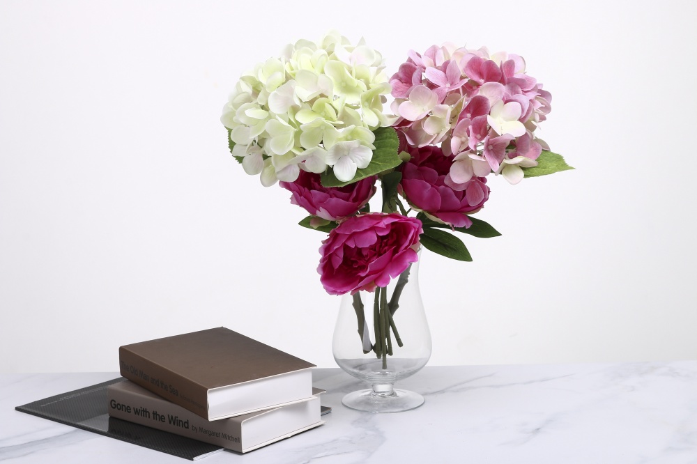 Ваза Цветок d10,2 19 см прозрачная 20161