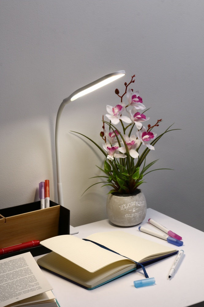 Настільна лампа Luna 10 Вт білий LML-L24CCT-B