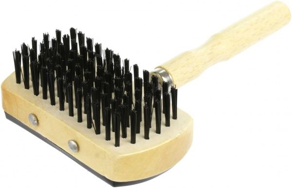 Щітка-пуходерка TRIXIE двостороння з дерев'яною ручкою 10х18см 2305