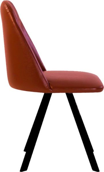 Стул обеденный Nowy Styl MILANA 4L SPIN BLACK (BOX-2) GOBI-02 черный/рыжий