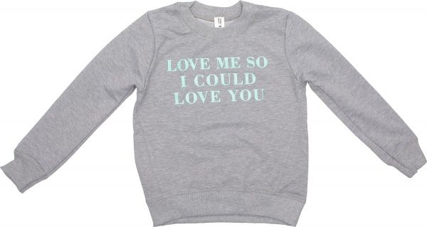 Світшот Luna Kids 9 р.158 сірий меланж 