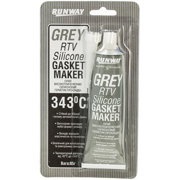 Герметик силіконовий RunWay сірий 85 г