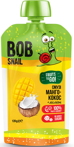 Смузі BobSnail Манго-Кокос 120 г