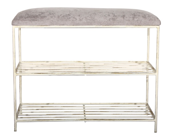 Подставка для обуви Метал Арт София 300x700x450 мм / белый 