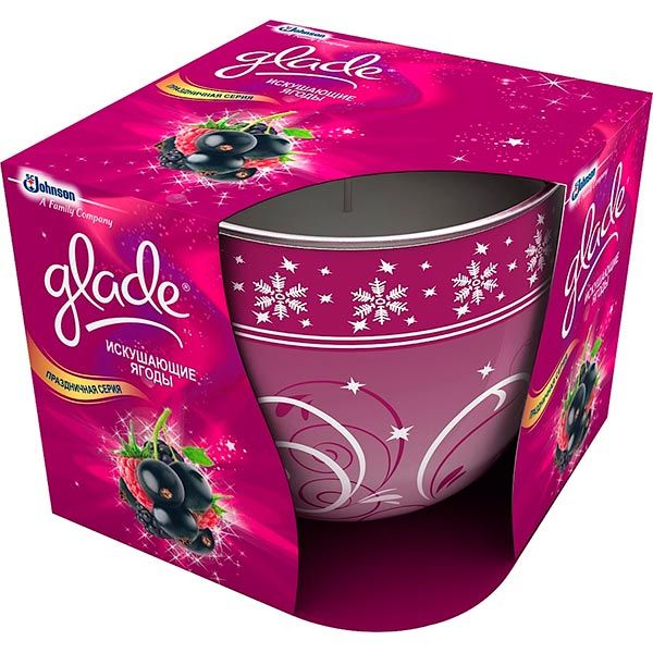 Свеча ароматизированная Glade Искушающие ягоды