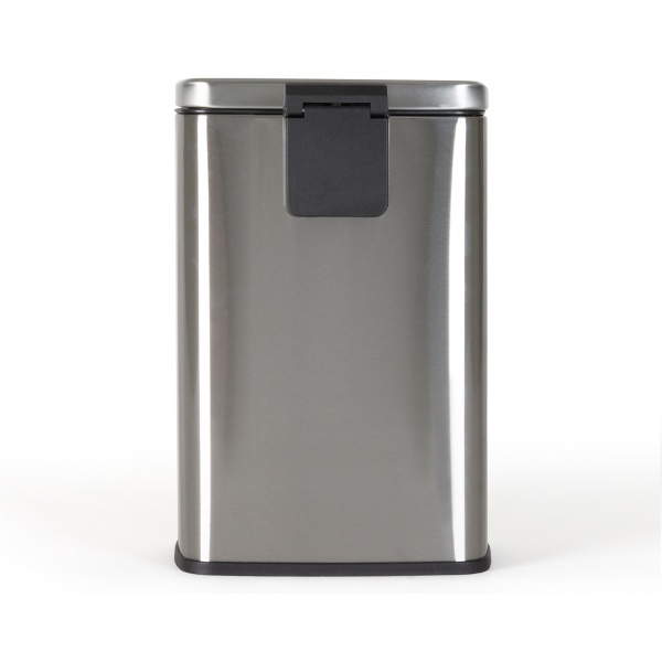 Відро з кришкою MVM BIN-15 5L SS STEEL SQUARE 5 л сталевий 