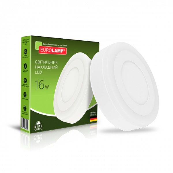 Светильник светодиодный Eurolamp 16 Вт IP20 белый LED-NLR-16/4