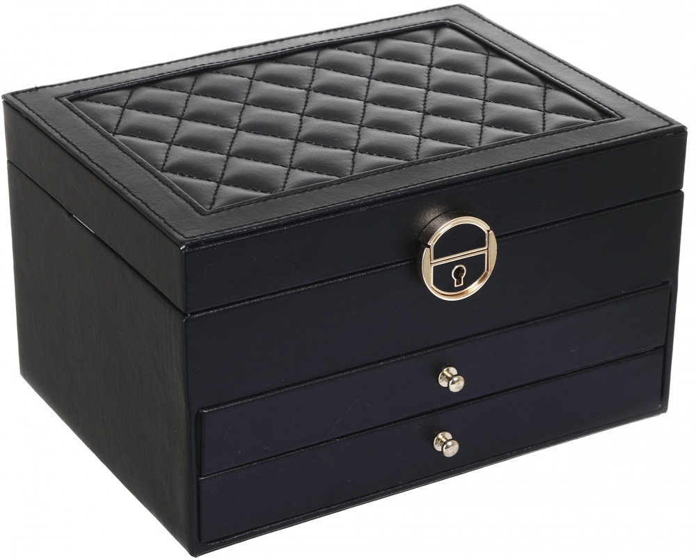 Скринька для прикрас Chic 23х17х13 чорна