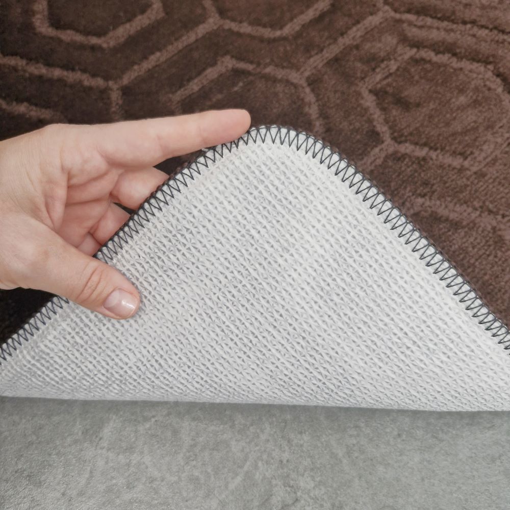 Набор ковриков Dariana Standard 60x100+60x50 шоколадный соты