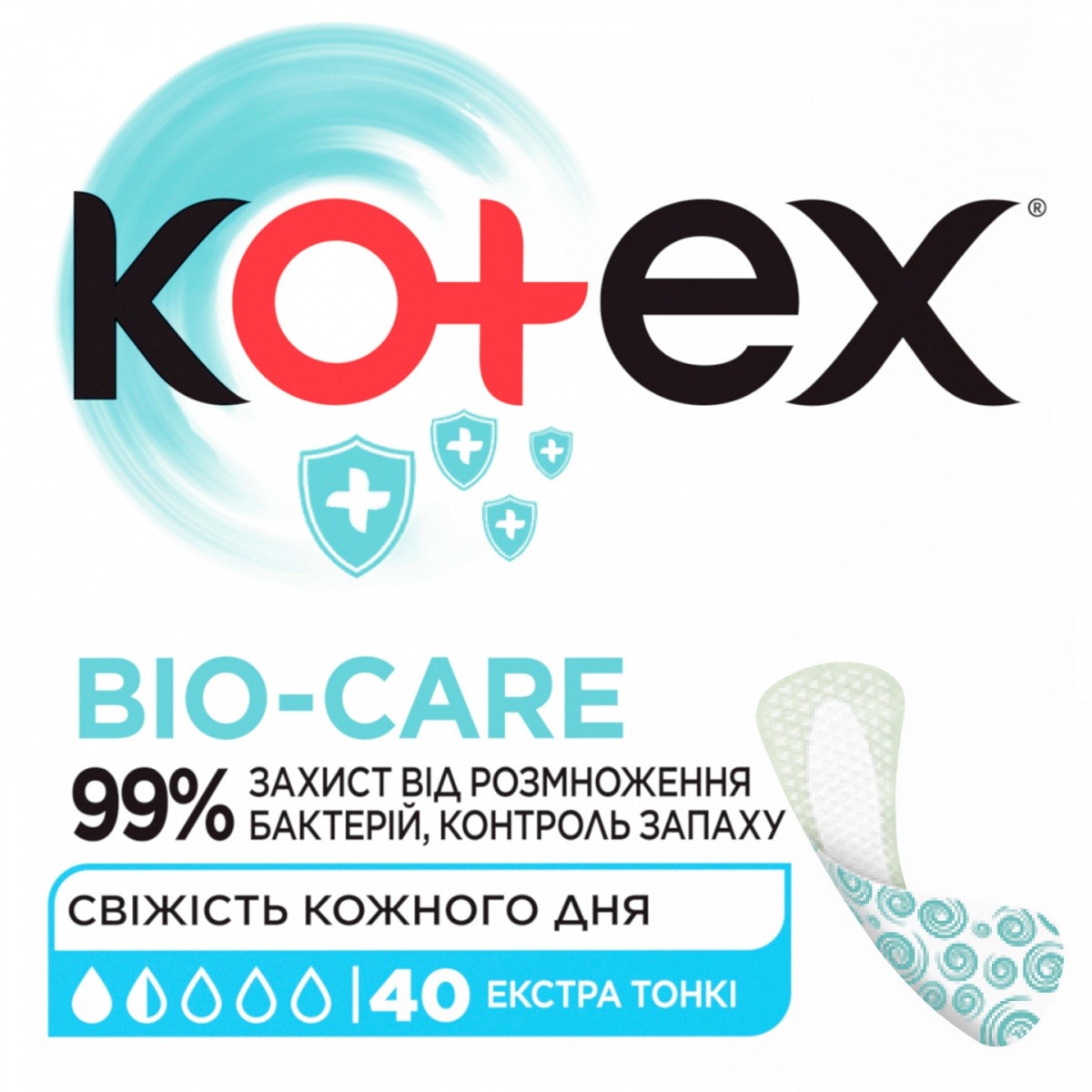 Прокладки щоденні Kotex Bio-care 40 шт. — фото 1