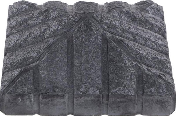 Кришка на стовп Скала Сіра 410x410x150 мм сірий МЕГАЛІТ 