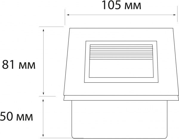 Підсвітка для сходів та фасаду Светкомплект LDL12 LED 3 Вт сірий 