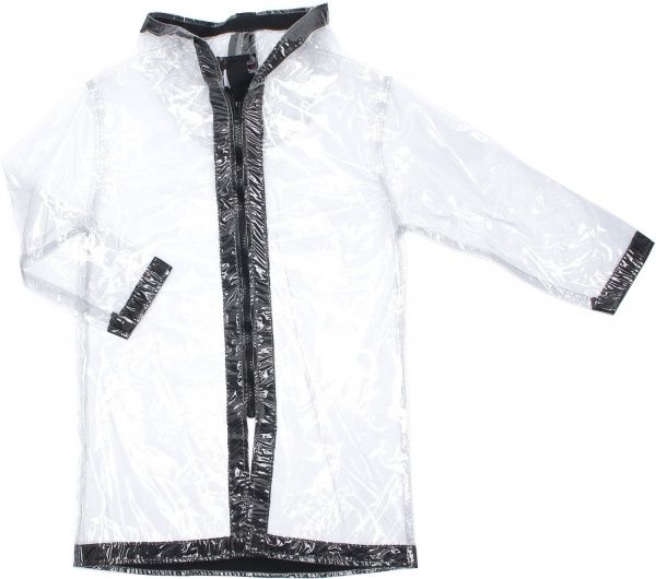 Дождевик унисекс Drydope с черной лентой р.130 прозрачный 020-г/д3 
