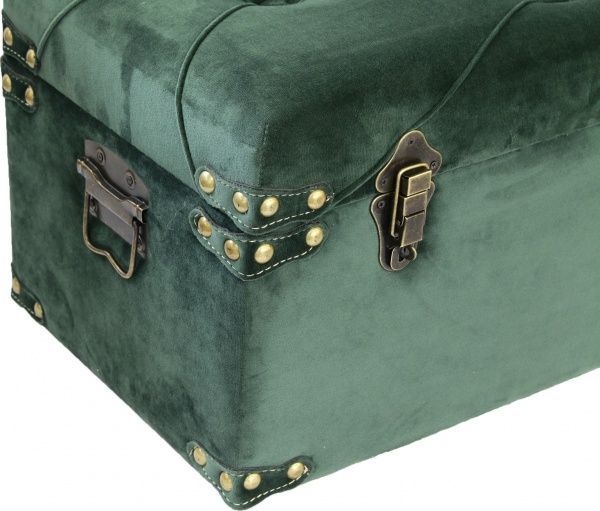 Сундук-пуф Art&Crafts Велюр 57х30х29 см зеленый 