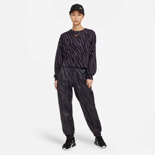 Штани Nike W NSW ICN CLSH PANT WVN AOP HR DC5292-573 р. M чорний