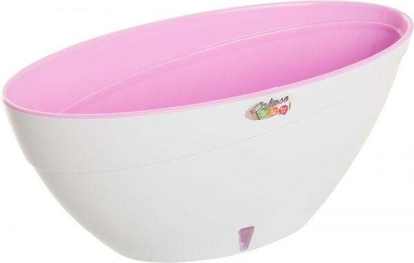 Горщик пластиковий Santino Calipso овальний 7,2л білий 