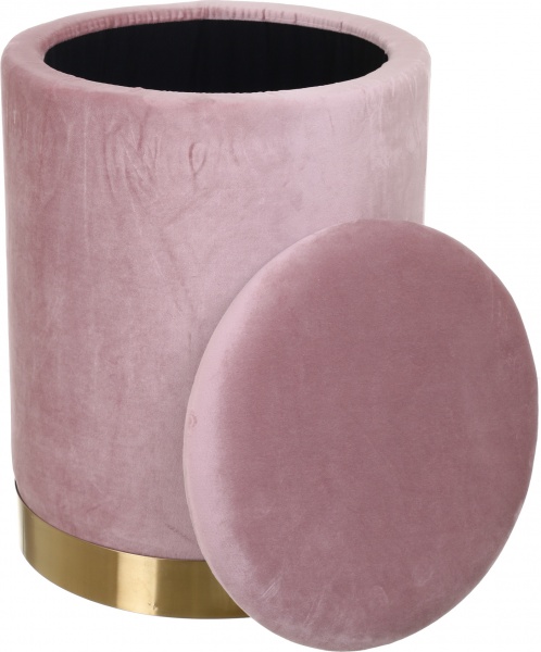 Пуф Мурсия с нишей для хранения 350х460 мм розовый 