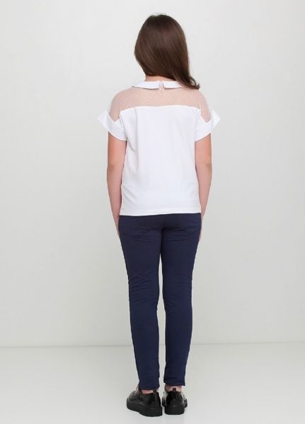 Футболка для девочек Vidoli G-19596S р.134 белый 