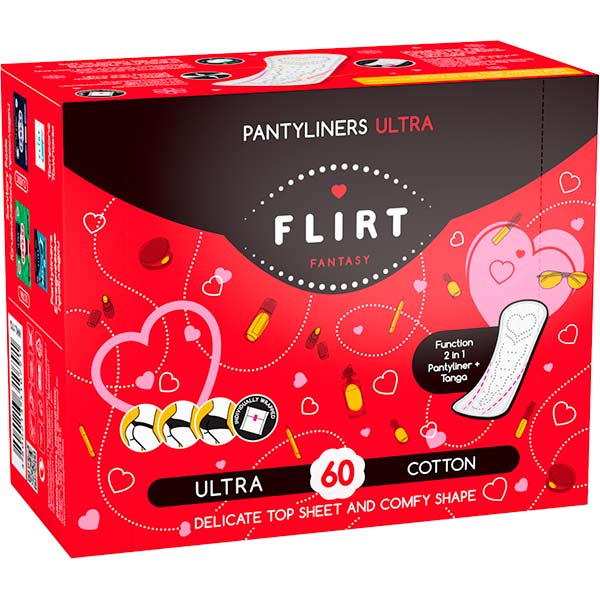 Прокладки щоденні fantasy FLIRT normal 60 шт.