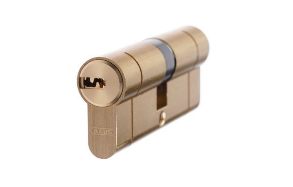 Цилиндр Abus D6PS 40x40 ключ-ключ 80 мм матовая латунь