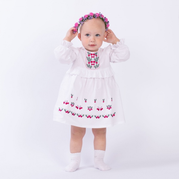 Платье Эдельвика р.86 белый 115-21/00 