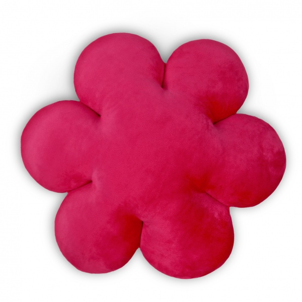 Подушка декоративна WP Merchandise Ромашка 55 см рожевий із жовтим FWPPILLOWCH22PKY0