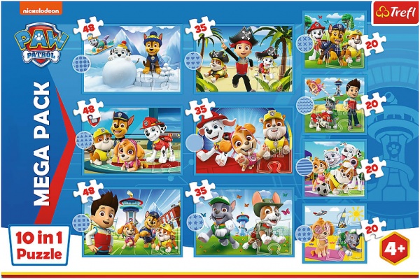 Пазл Trefl 10 в 1 Щенячий патруль 96001
