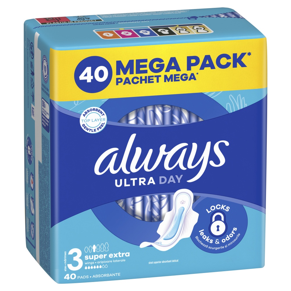 Прокладки гигиенические Always Ultra Day Super Extra (Размер 3) 40 шт.