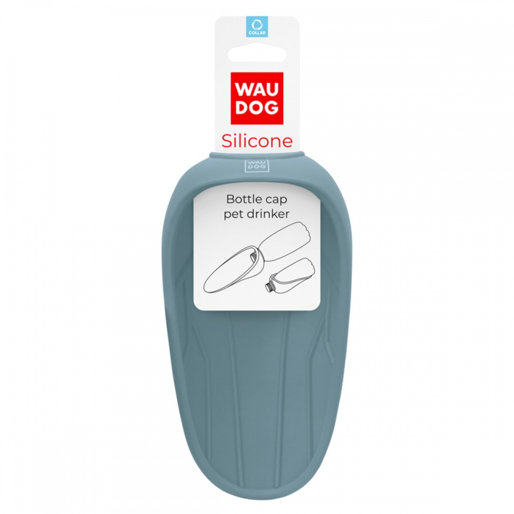 Поїлка Waudog Silicone 165х90 мм сіра