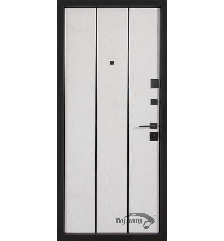 Дверь входная Булат В-85 (квадро) модель 535 дуб табак / рустик авиньон блан 2050x850 мм левая