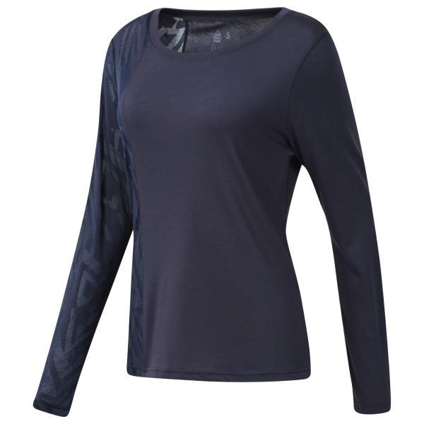 Футболка Reebok RC Burnout LS Tee EC1421 M темно-синій