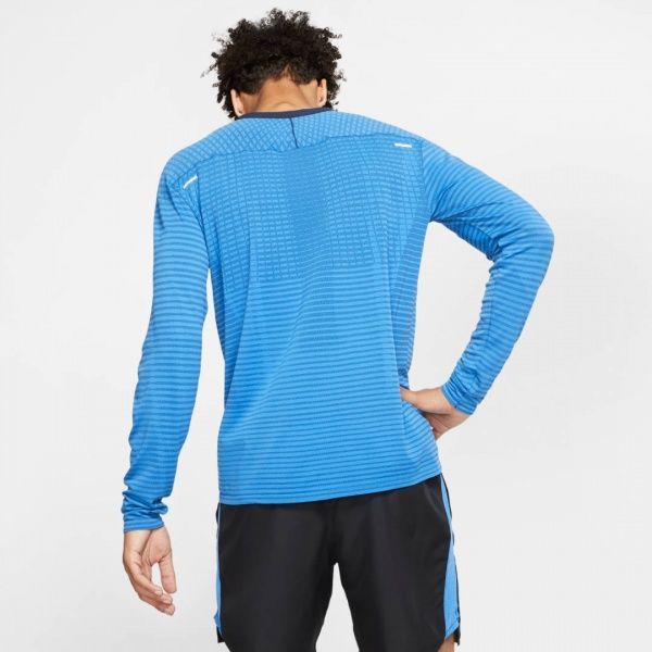 Футболка Nike M NK TECHKNIT ULTRA LS CJ5346-402 S голубой