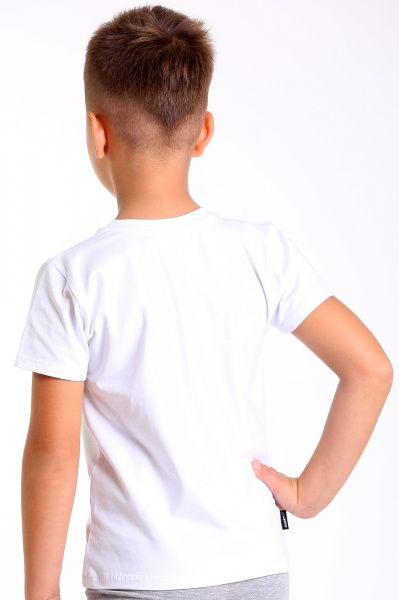 Футболка для хлопчиків KOSTA 0132-1 р.110-116 білий 