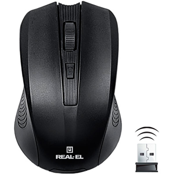 Миша Real-El RM-305 Wireless black