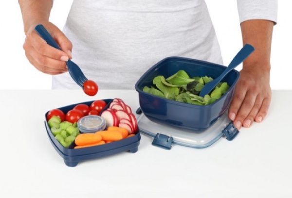 Ланч-бокс RENEW 1 л пластик синій 02500200 Sistema