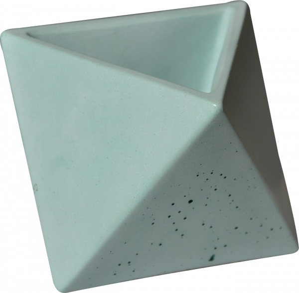 Кашпо декоративне Octos бірюзовий бетон