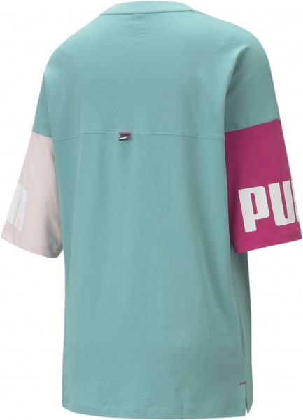 Футболка Puma Power Colorblock Tee 84712361 р.S блакитний