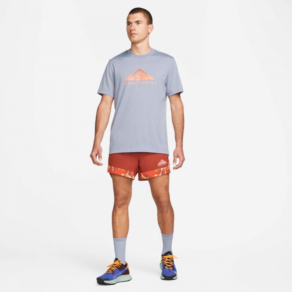 Футболка Nike DF TEE DB TRAIL DM5412-493 р.XL серо-синий