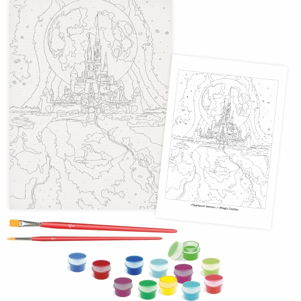 Картина за номерами Чарівний замок 35x45 см Rosa Start 