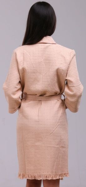 Халат вафельний Прованс Macadamia р. S кремовий 